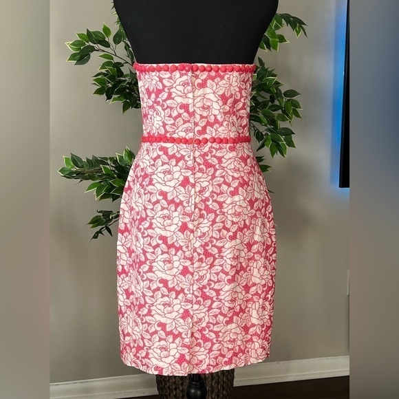 Lilly Pulitzer NWT Allegra Dress Holy Roses hotty pink roses eyelet dress size 4 - Picture 6 of 10